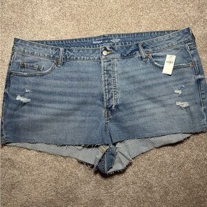 22 NEW Old Navy NWT High Rise Denim Short OG Straight secret smooth pock…